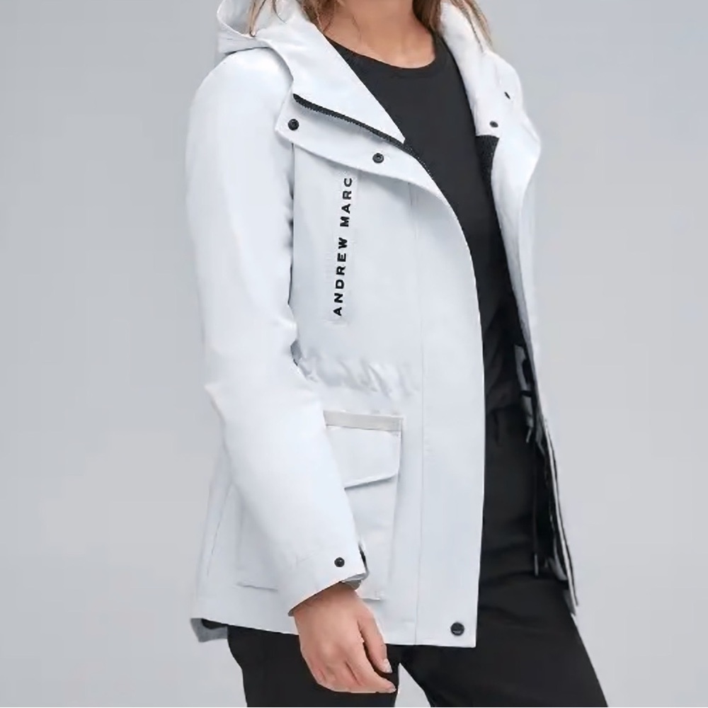 Andrew Marc White Paloma Anorak Jacket